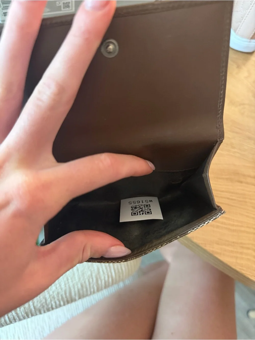 Gucci Brown Monogram Wallet with Silver Hardware